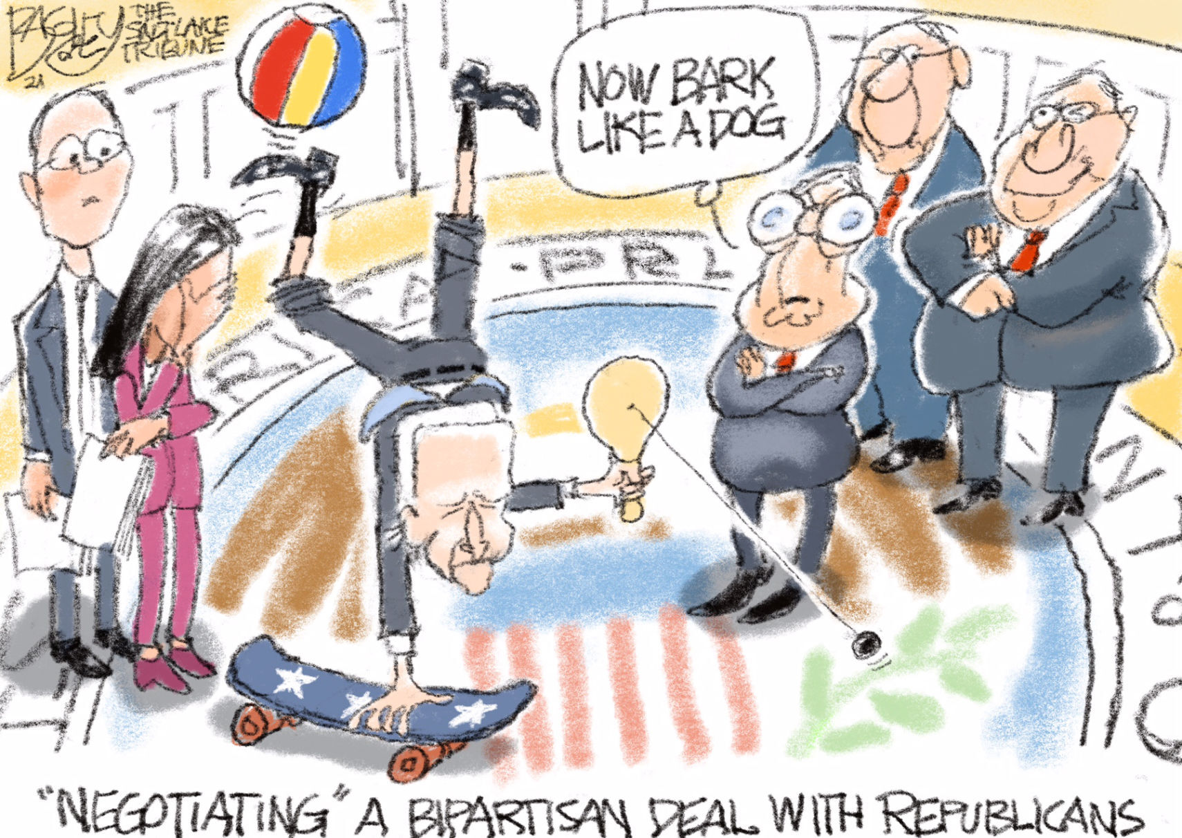 Strange negotiations